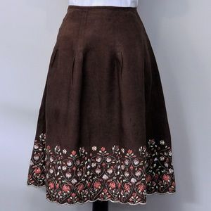 Ann Taylor Brown floral dress